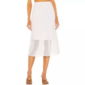 Vince Crochet knit Skirt White Size S Small $345 Style V733678434
